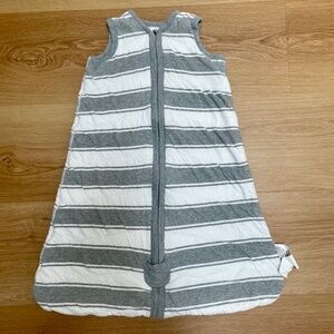 Burt’s Bees Baby Beekeeper Wearable Blanket – Quilted Grey Rugby (6–12M)